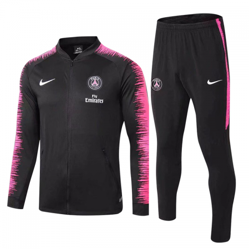 Kids PSG 18/19 Training Jacket Tracksuit Navy With Pants